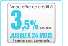 Votre offre de cr�dit � 3,9% jusqu�� 24 mois