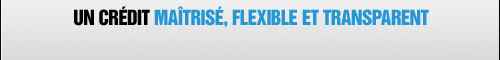 Un cr�dit ma�tris�, flexible et transparent
